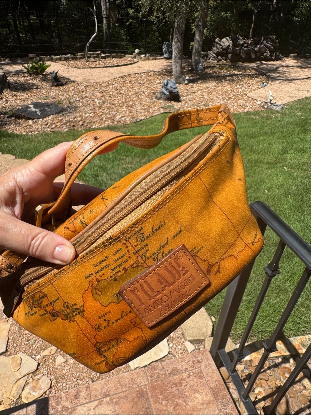 Alviero Martini Map-Print Bum Bag SM waist
